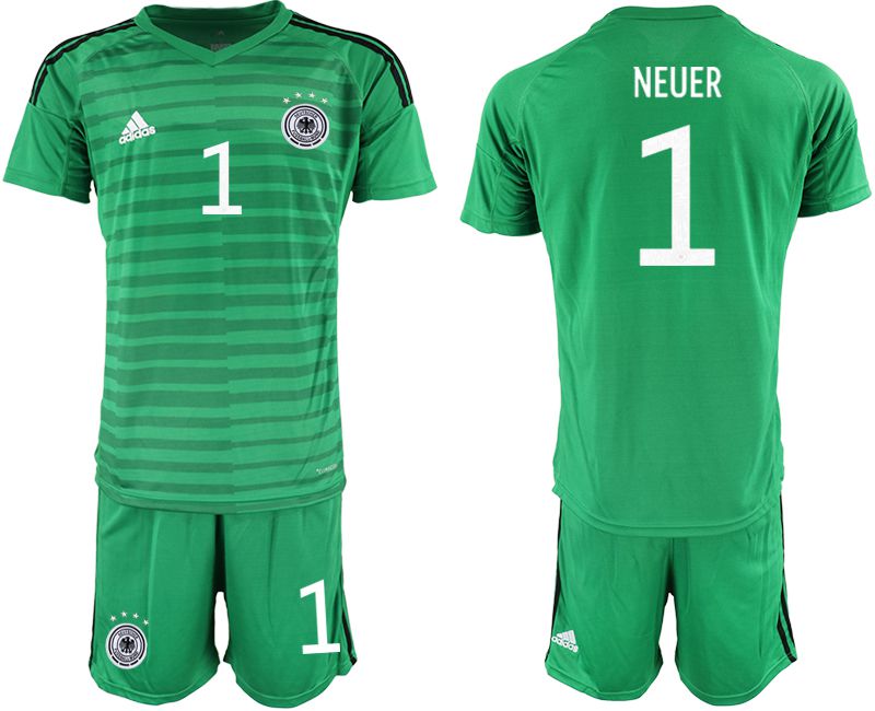 Men 2021 World Cup National Germany green goalkeeper #1 Soccer Jerseys->->Soccer Country Jersey